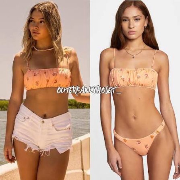 sarah cameron RVCA Peach Floral bikini top - Picture 2 of 8